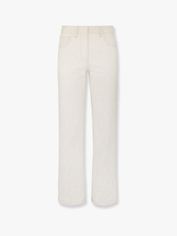 Ff off white denim trouser