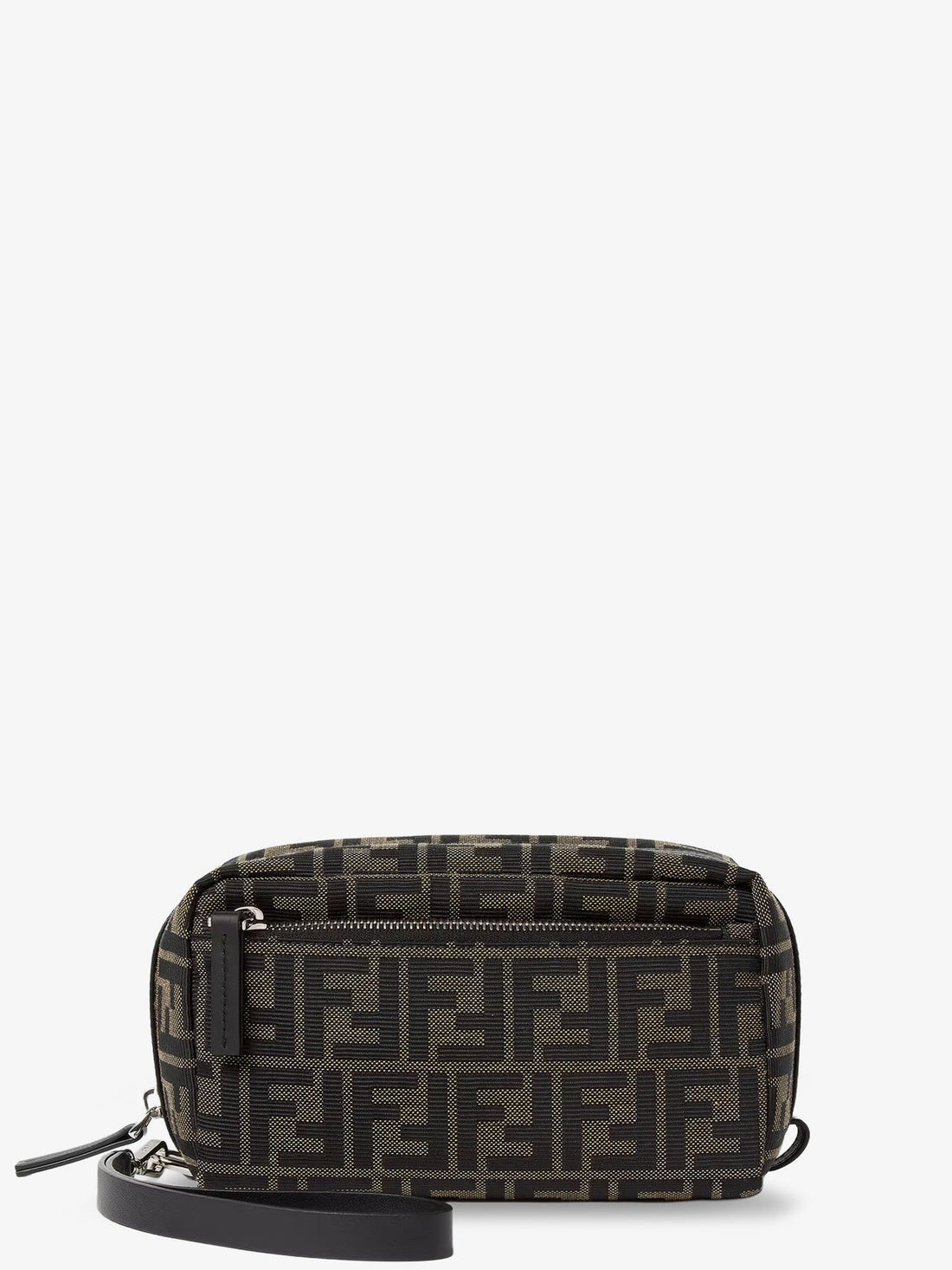 Fendi - Small double zip beauty Brown U