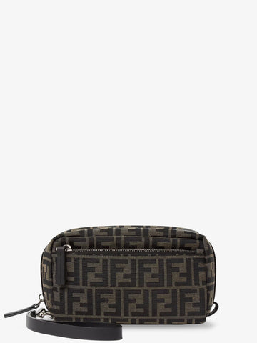 Fendi - Small double zip beauty Brown U