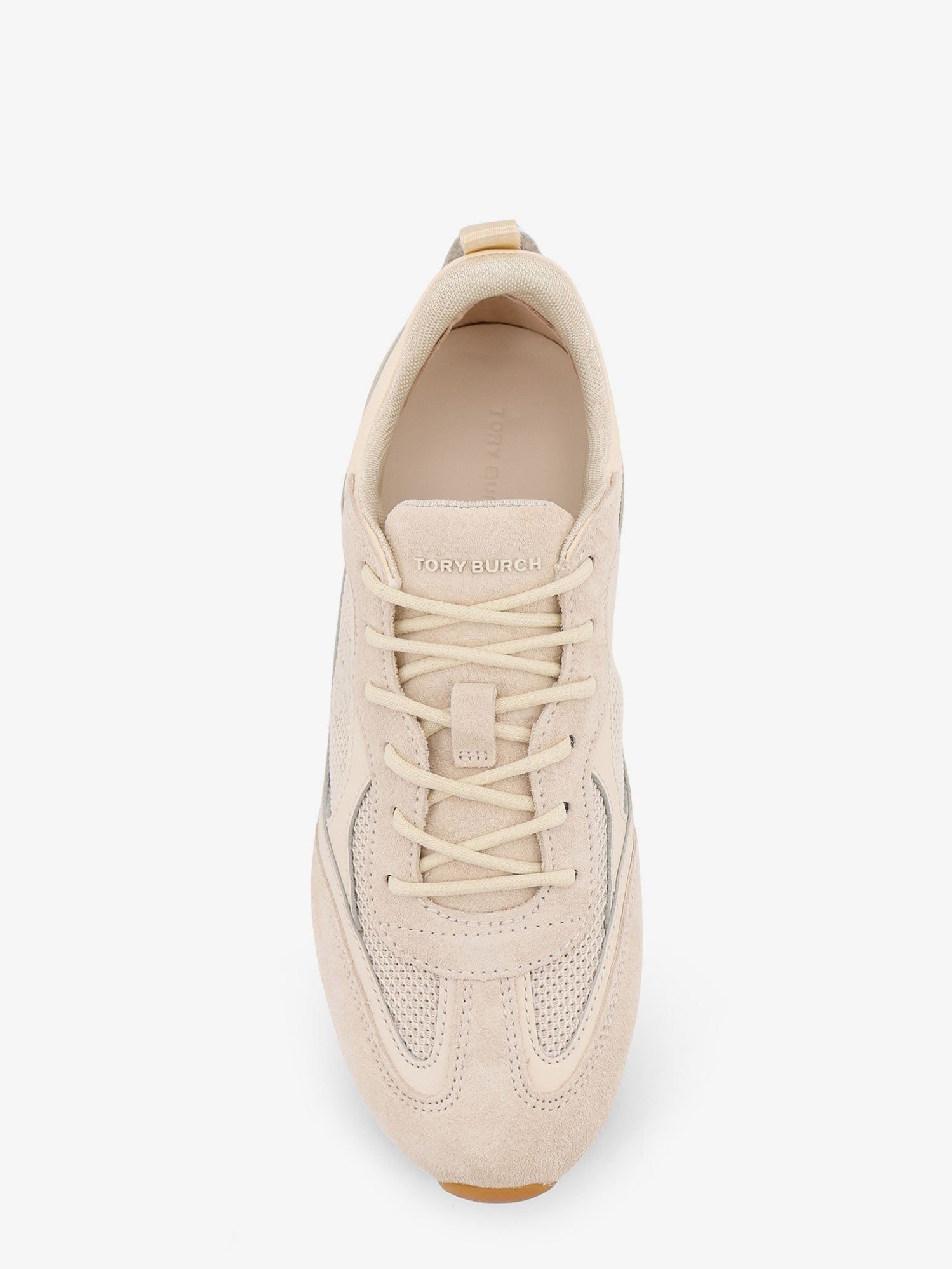 Tory Burch - Field suede sneakers with leather inserts
