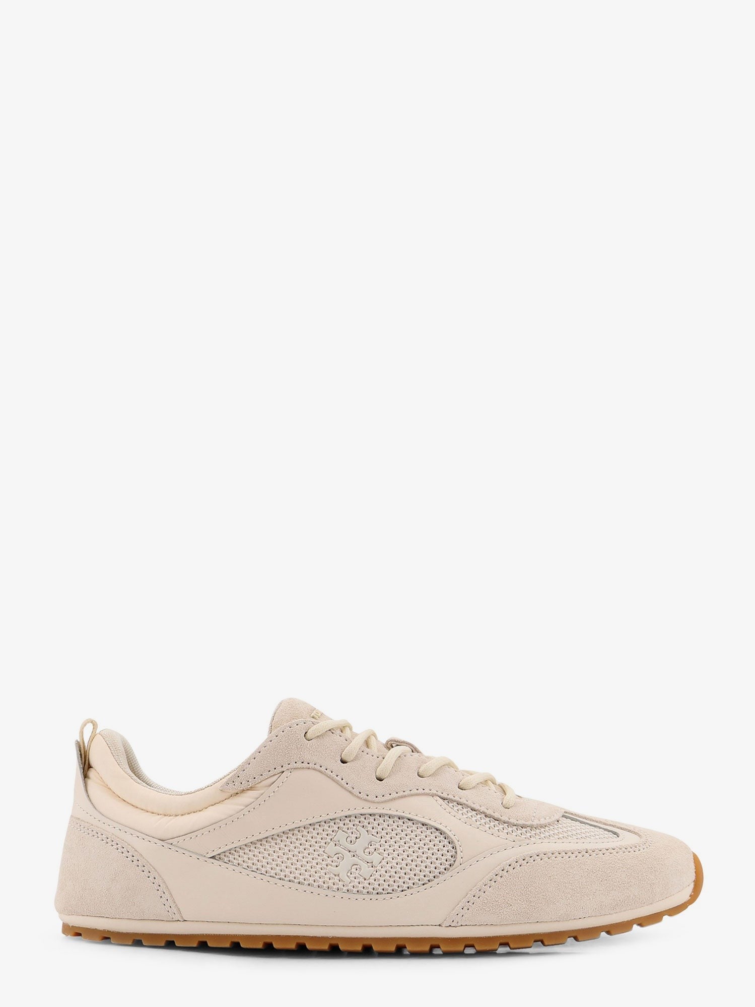 Tory Burch - Field suede sneakers with leather inserts