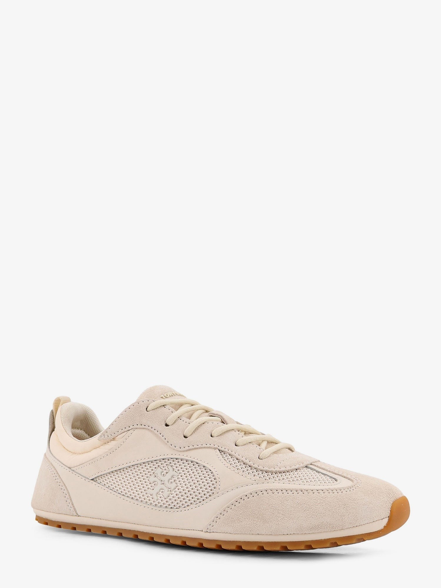 Tory Burch - Field suede sneakers with leather inserts