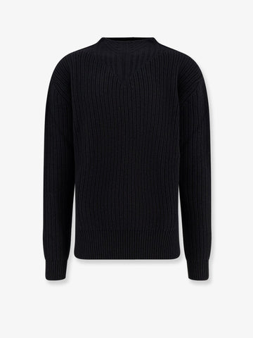 Fisherman Round Neck virgin wool sweater