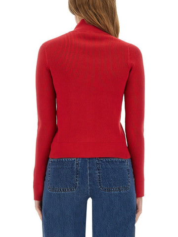 FITTED CARDIGAN WITH ZIPPER