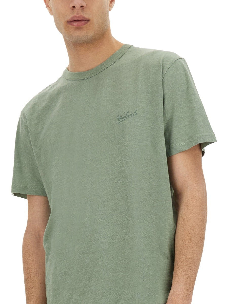 FLAMED COTTON T-SHIRT