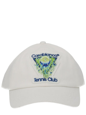 CASABLANCA "FLAMING TENNIS BALL" BASEBALL CAP Unisex