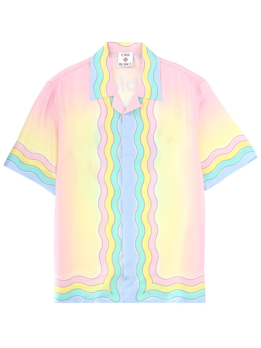 CASABLANCA CASABLANCA - "FLAMING TENNIS BALL" SHIRT