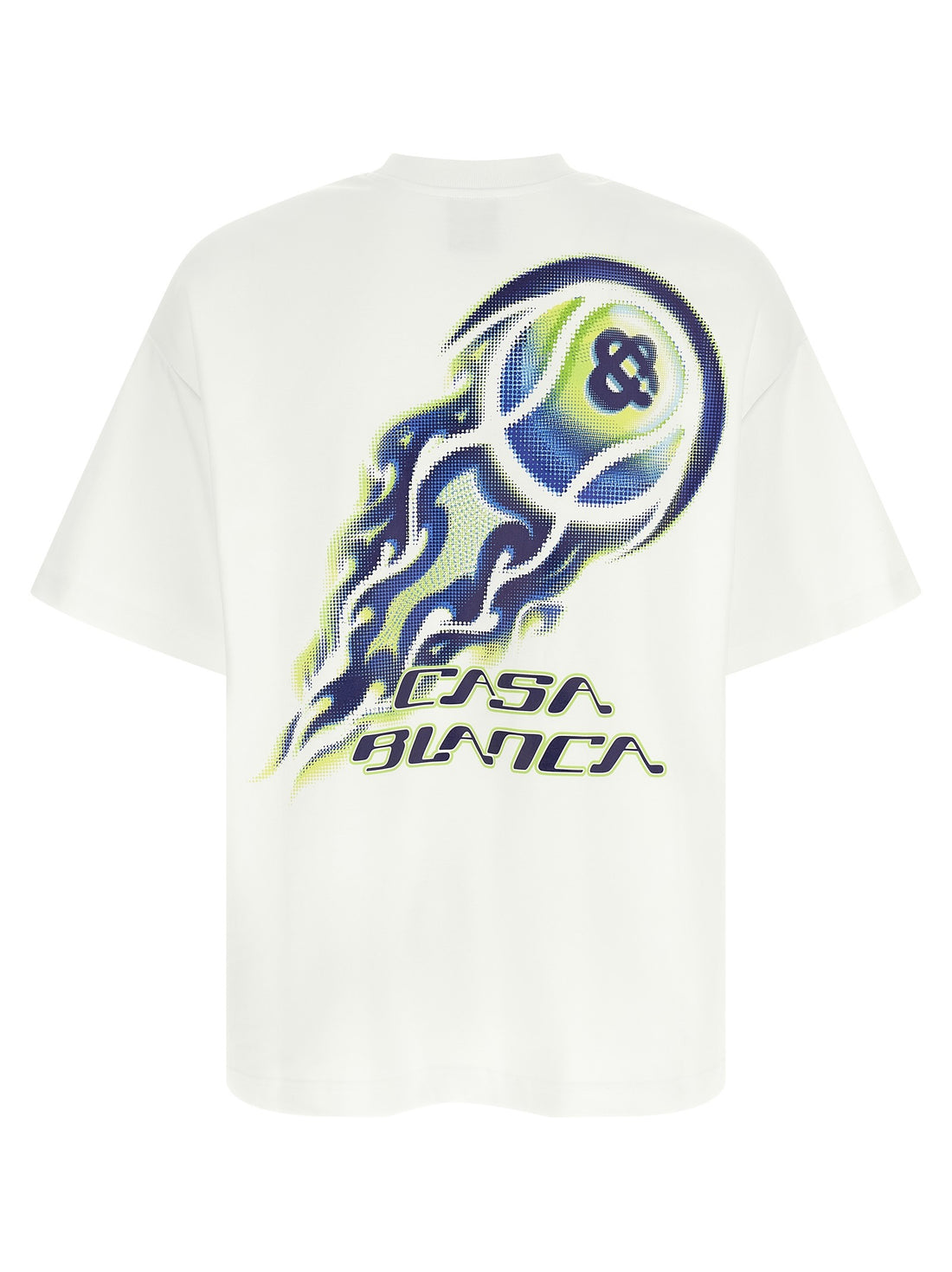 CASABLANCA - 'Flaming Tennis Ball' T-shirt White