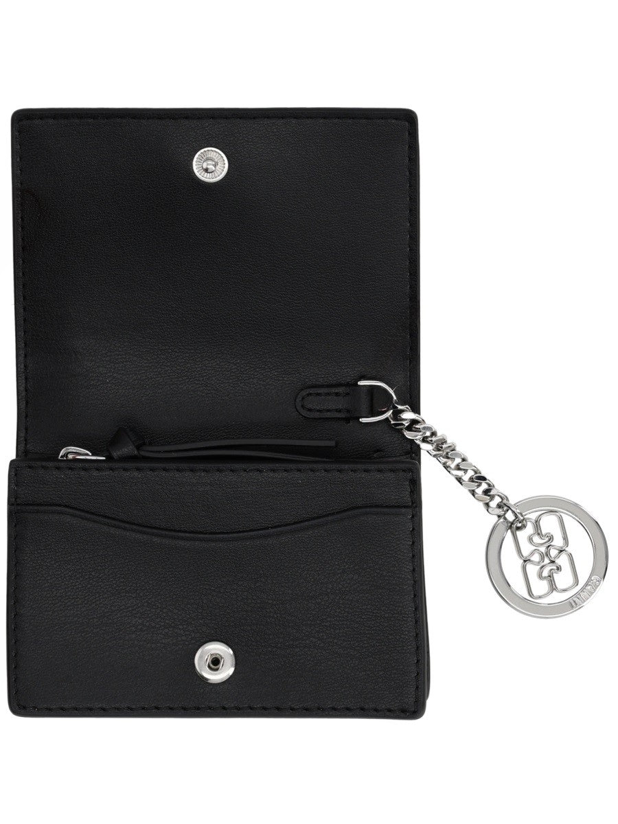 GANNI "FLAP PUDDLE" CARD HOLDER