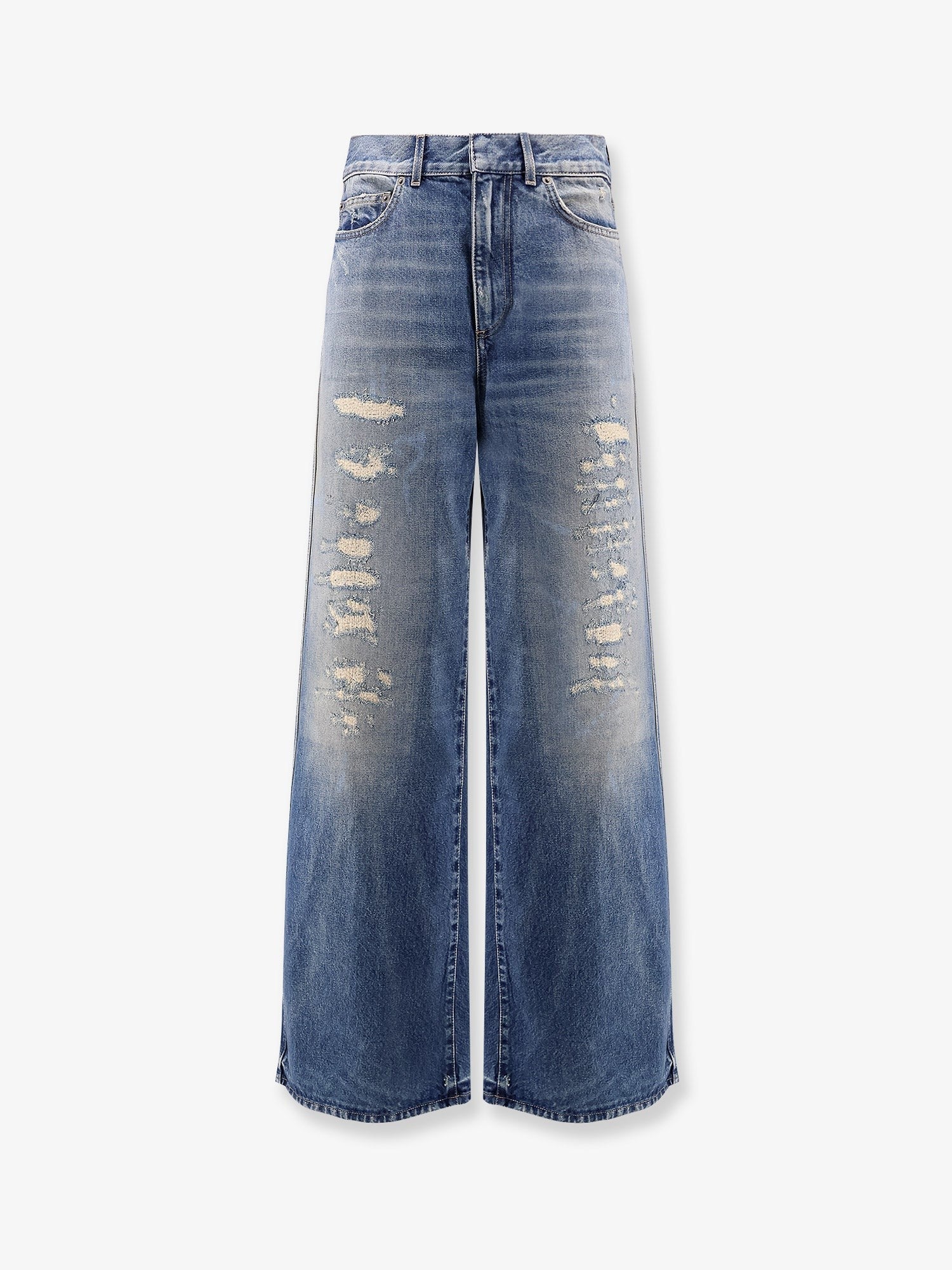 Flared Jeans with destroyed effect