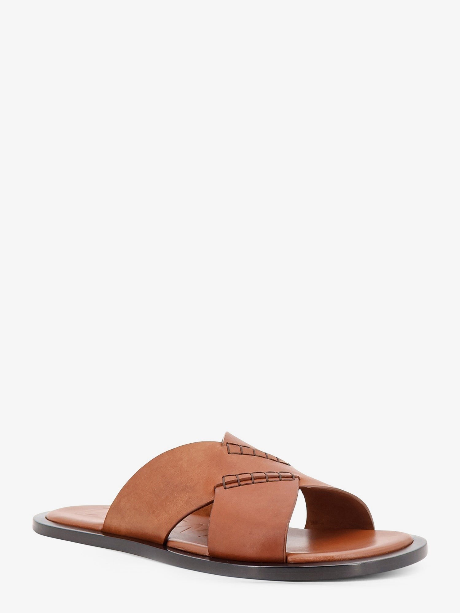 LOEWE - Flex leather sandals with crisscross detail