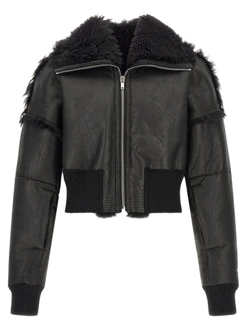 RICK OWENS - 'Flight Jkt Cropped' bomber jacket