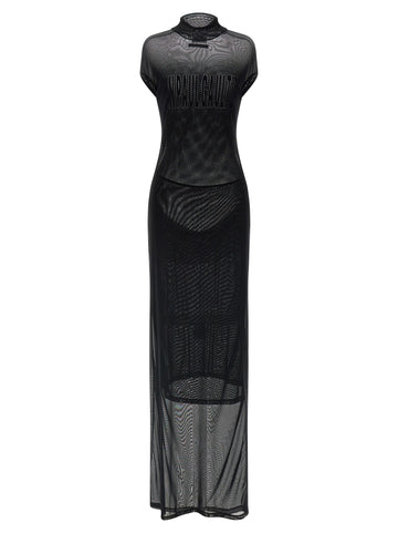 JEAN PAUL GAULTIER - Flocked dress