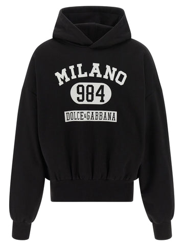 Dolce & Gabbana - Flocked print hoodie