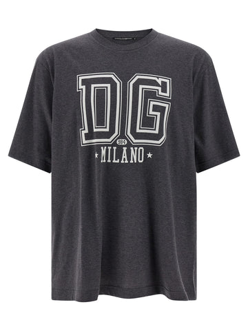 Dolce & Gabbana - Flocked print T-shirt