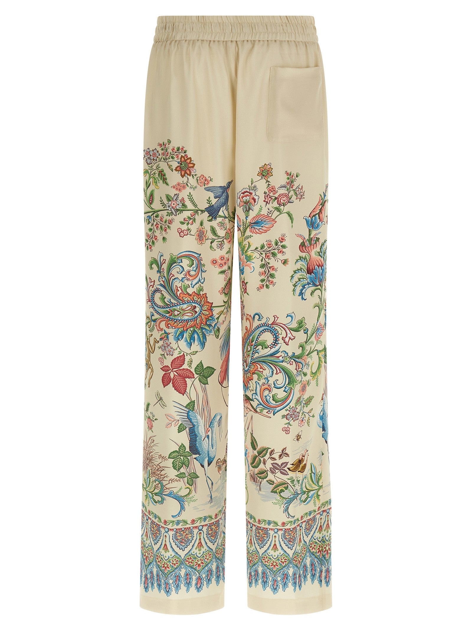 Etro - Flora and fauna printed trousers