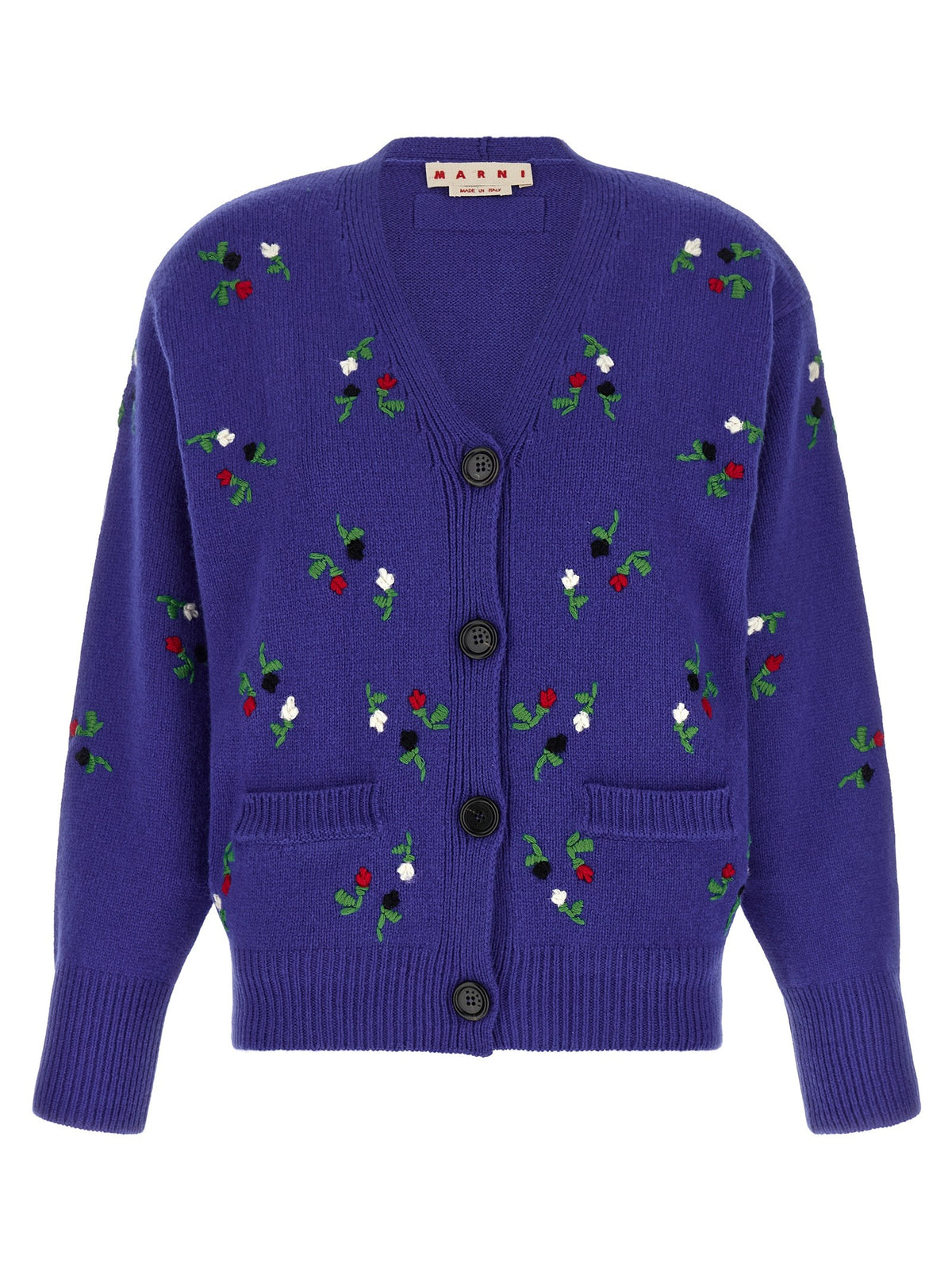 Marni - Floral embroidery cardigan