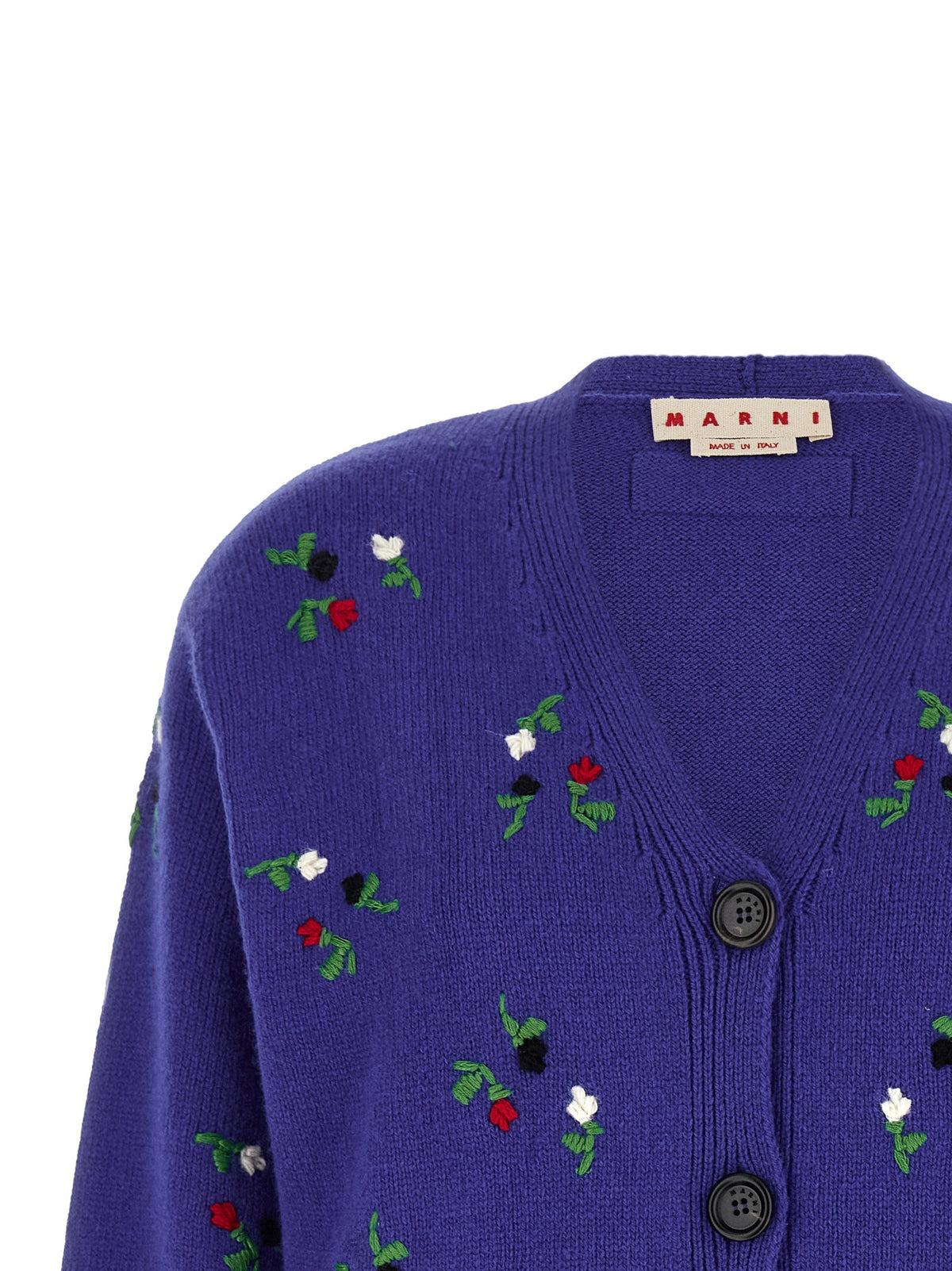 Marni - Floral embroidery cardigan