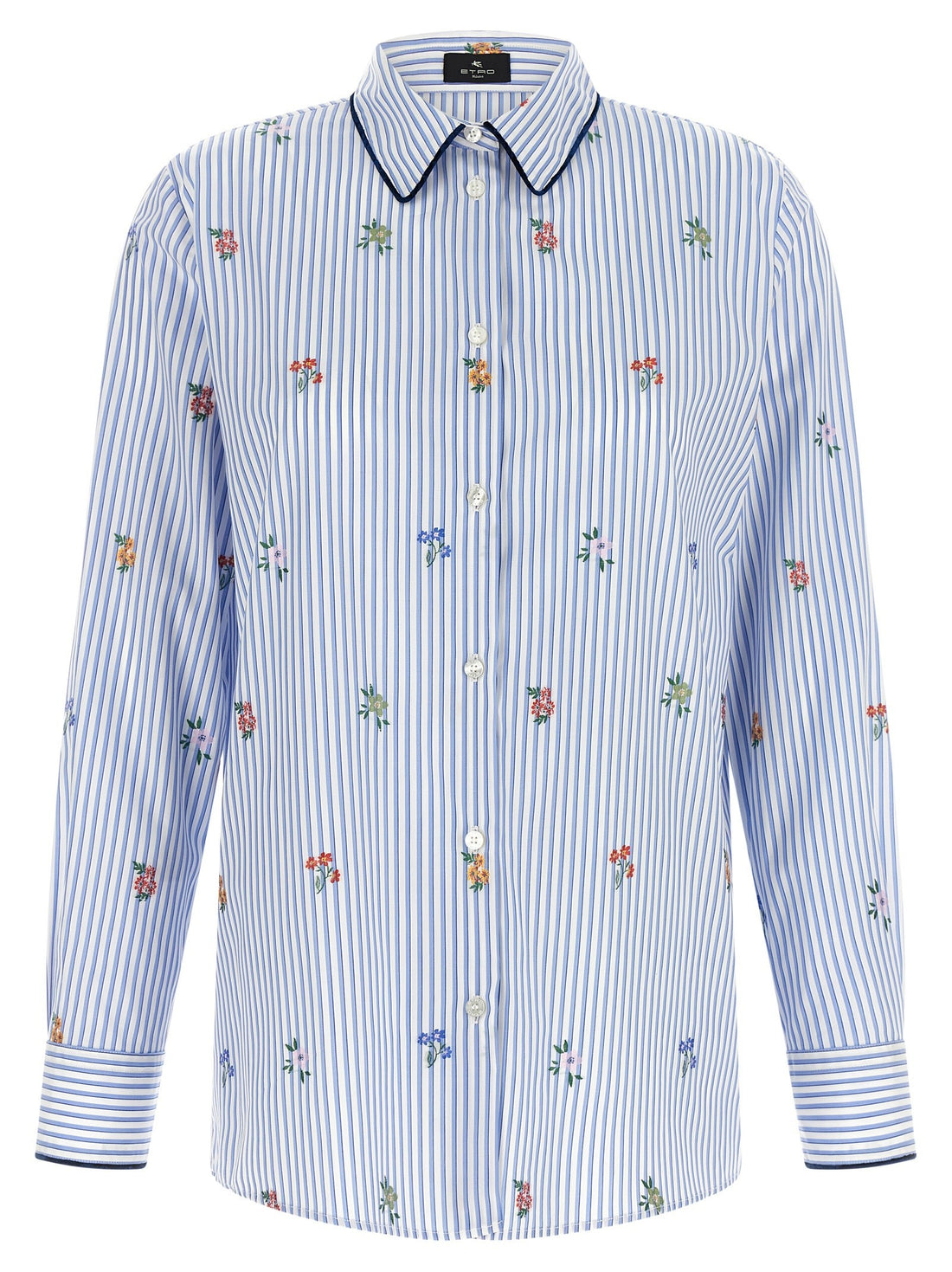 Etro - Floral embroidery shirt Light Blue