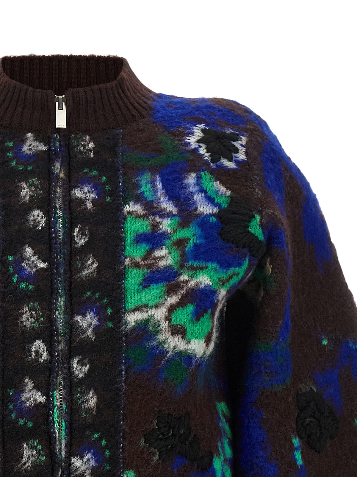 SACAI - Floral jacquard blouson
