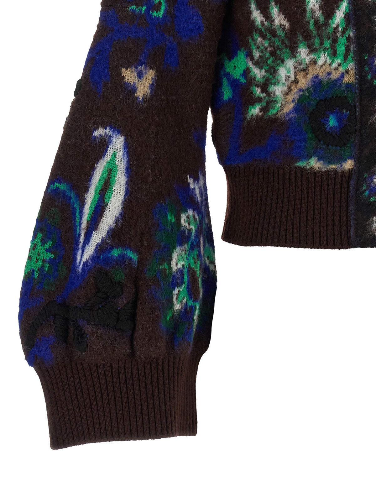 SACAI - Floral jacquard blouson