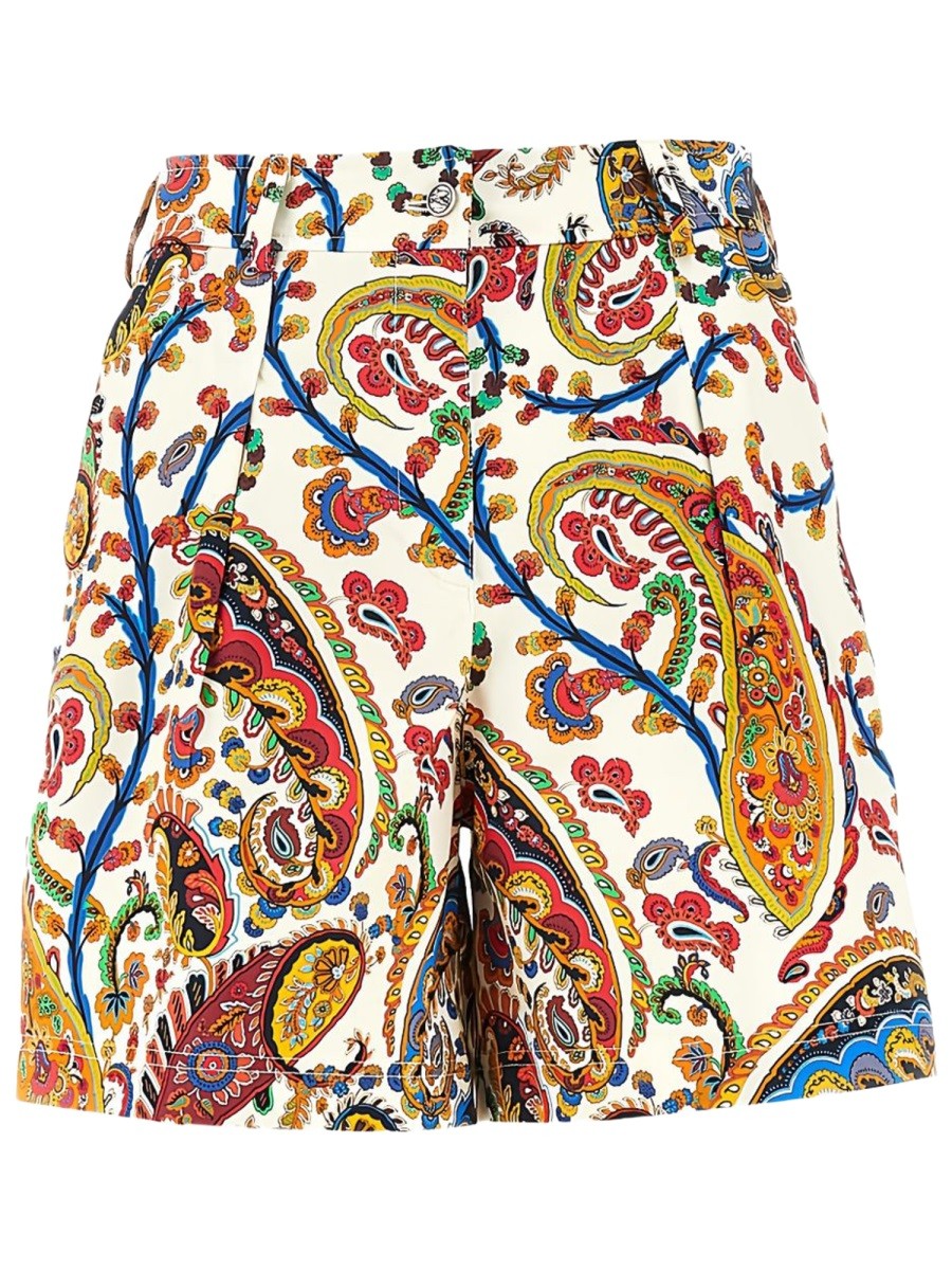 Etro - FLORAL PAISLEY PRINT SHORTS floral-paisley-print-shorts