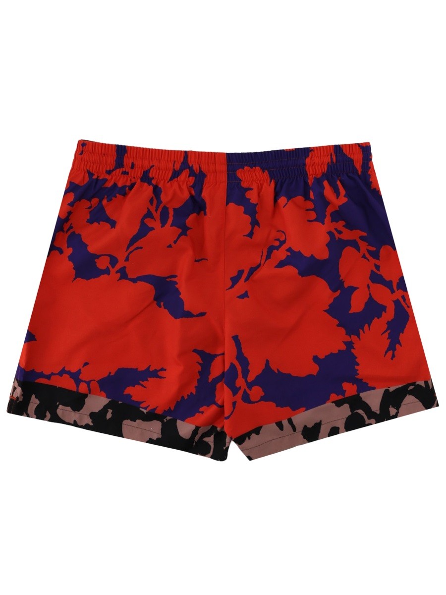 Dries Van Noten - FLORAL PRINT SWIMSUIT Red XL