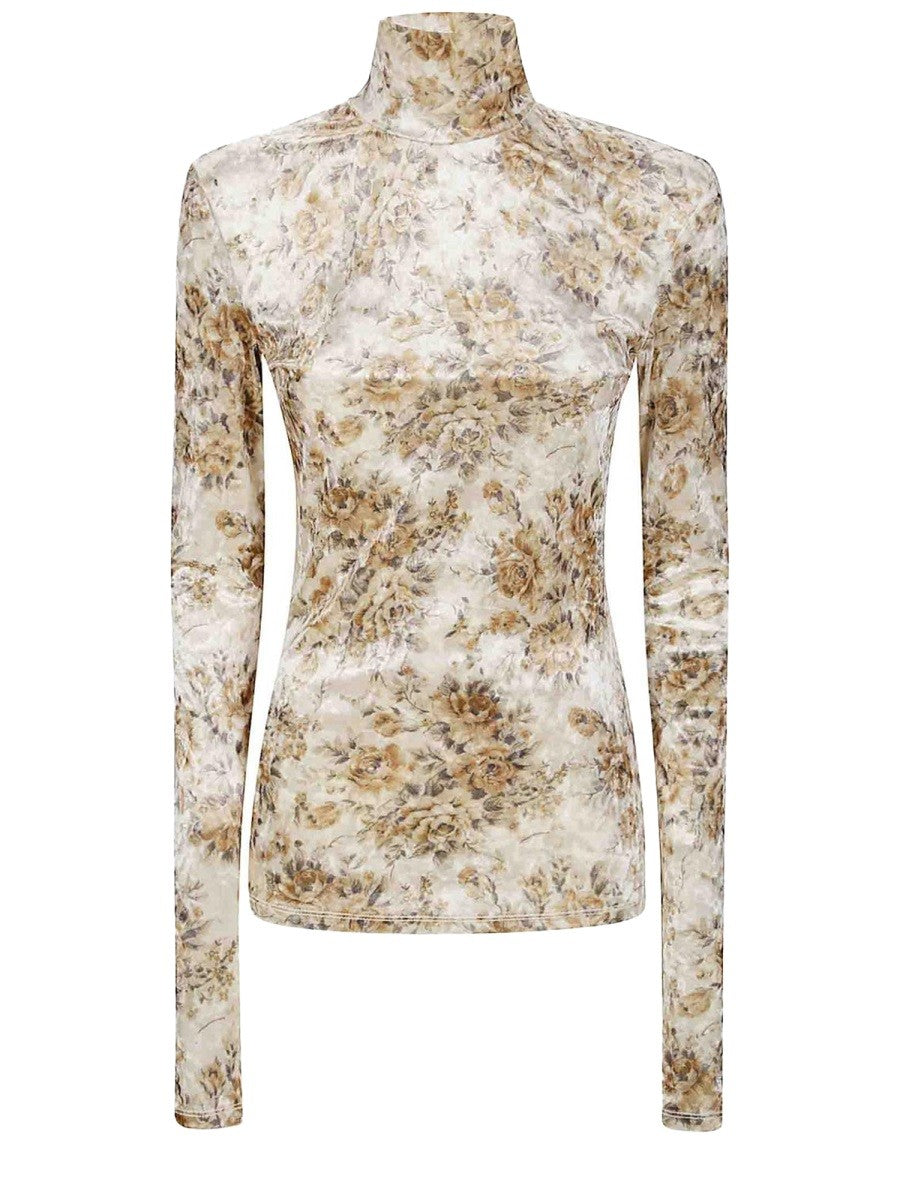 GANNI - FLORAL PRINT TOP floral-print-top