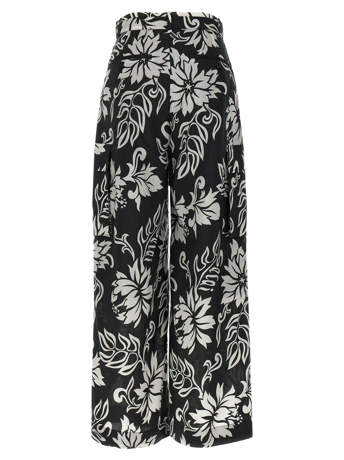 SACAI - Floral print trousers