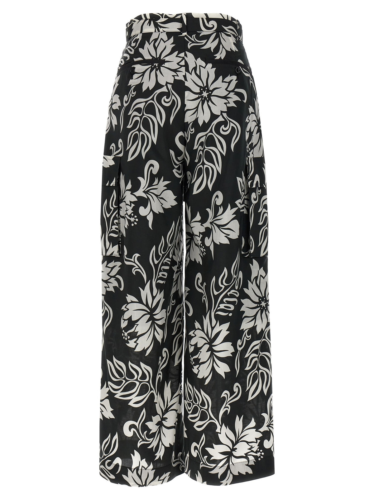 SACAI - Floral print trousers