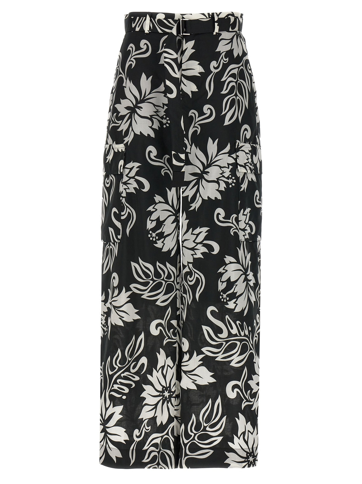 SACAI - Floral print trousers