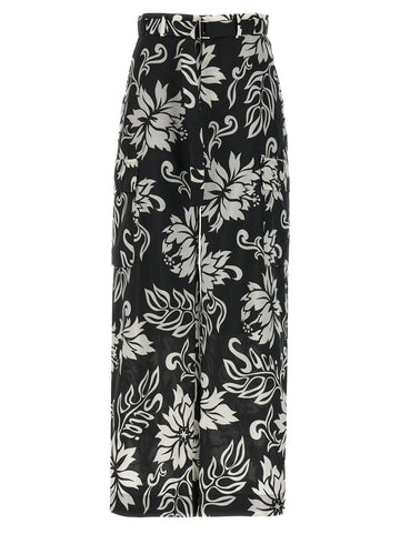 SACAI - Floral print trousers