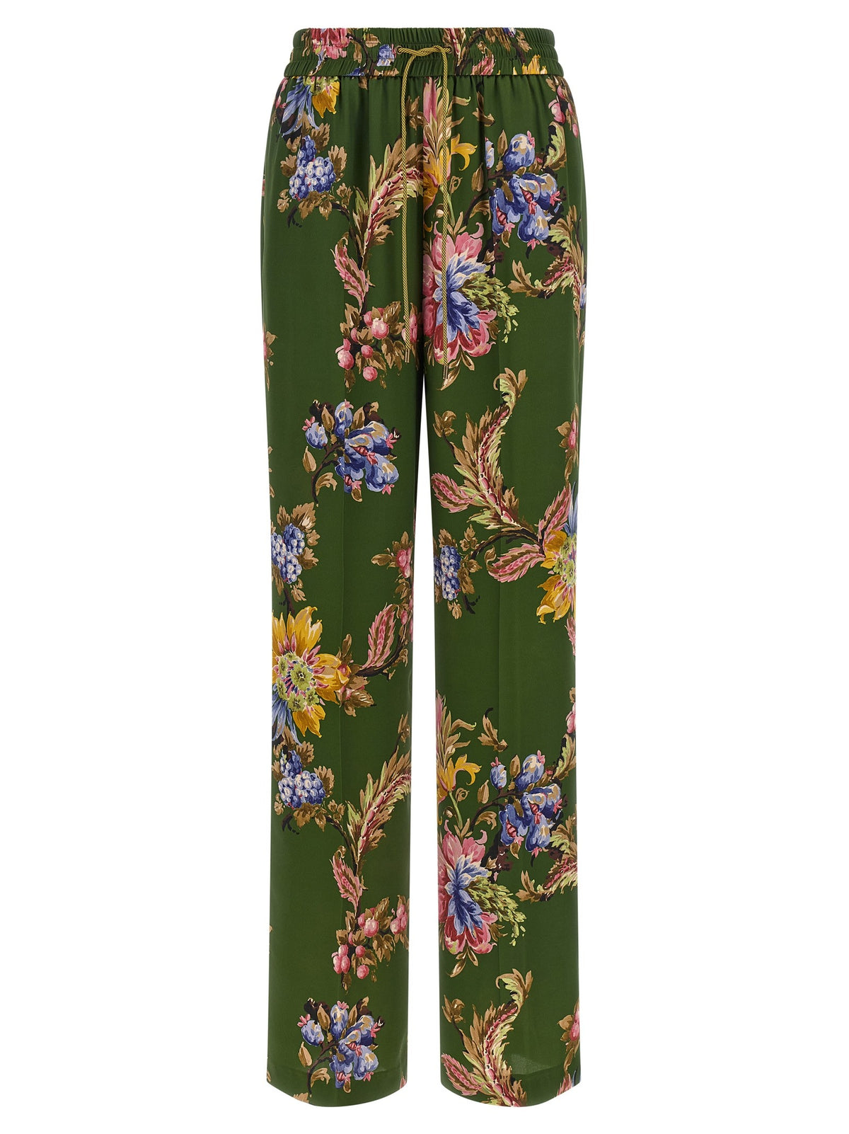 Etro - Floral print trousers GREEN
