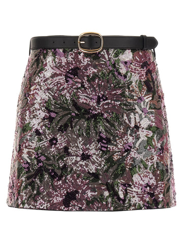 SELF-PORTRAIT - 'Floral Sequin Mini' skirt floral-sequin-mini-skirt_a25d9a50-ca87-4f4e-99db-f595e7e1d8fe