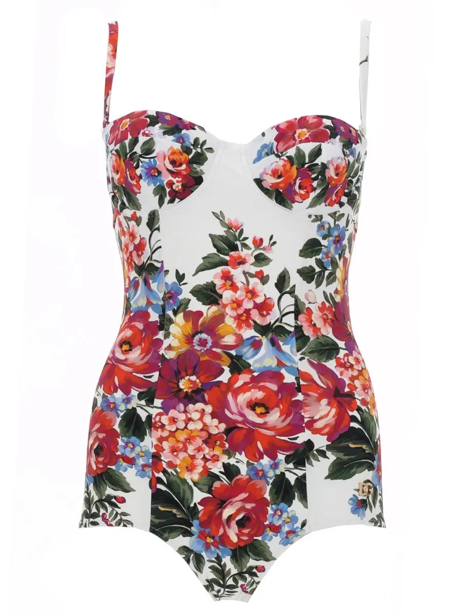 Dolce & Gabbana - FLORAL PRINT ONE PIECE SWIMSUIT floral_swimsuit_dolce_gabbana