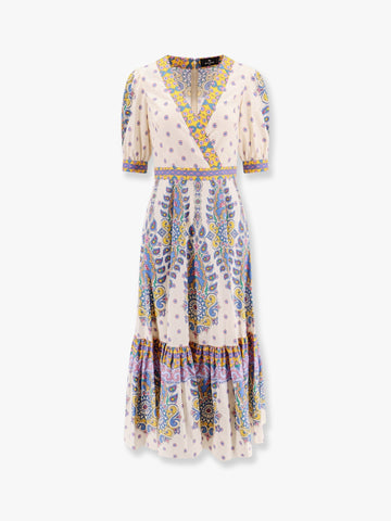 Flounced cotton dress