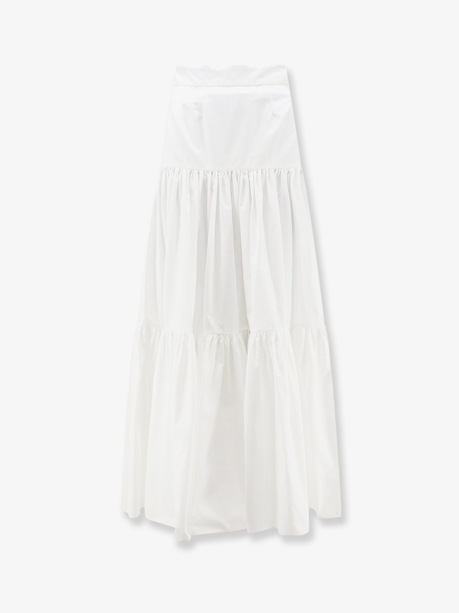 Dolce & Gabbana Flounced poplin long skirt