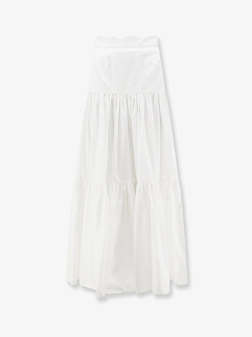Dolce & Gabbana Flounced poplin long skirt