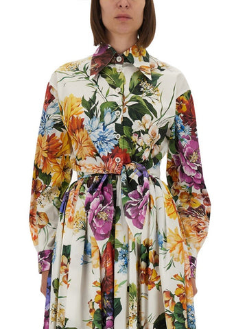 Dolce & Gabbana Dolce & Gabbana - FLOWER BOUQUET PRINT POPLIN SHIRT