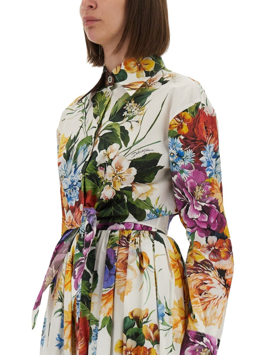 Dolce & Gabbana Dolce & Gabbana - FLOWER BOUQUET PRINT POPLIN SHIRT