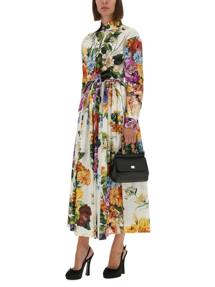 Dolce & Gabbana - FLOWER BOUQUET PRINT POPLIN SHIRT flower-bouquet-print-poplin-shirt