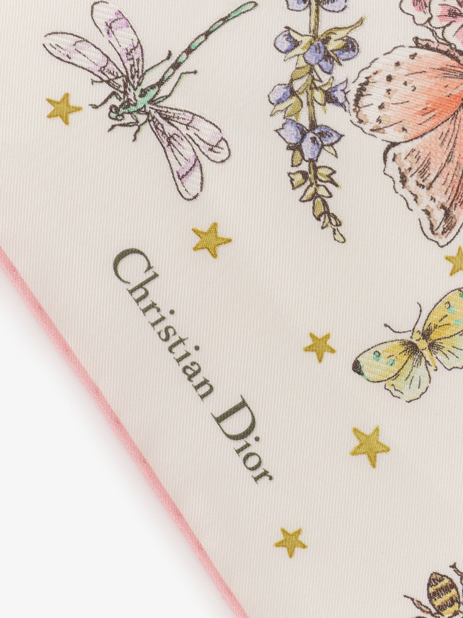 Flowers Calendar Triangle silk foulard