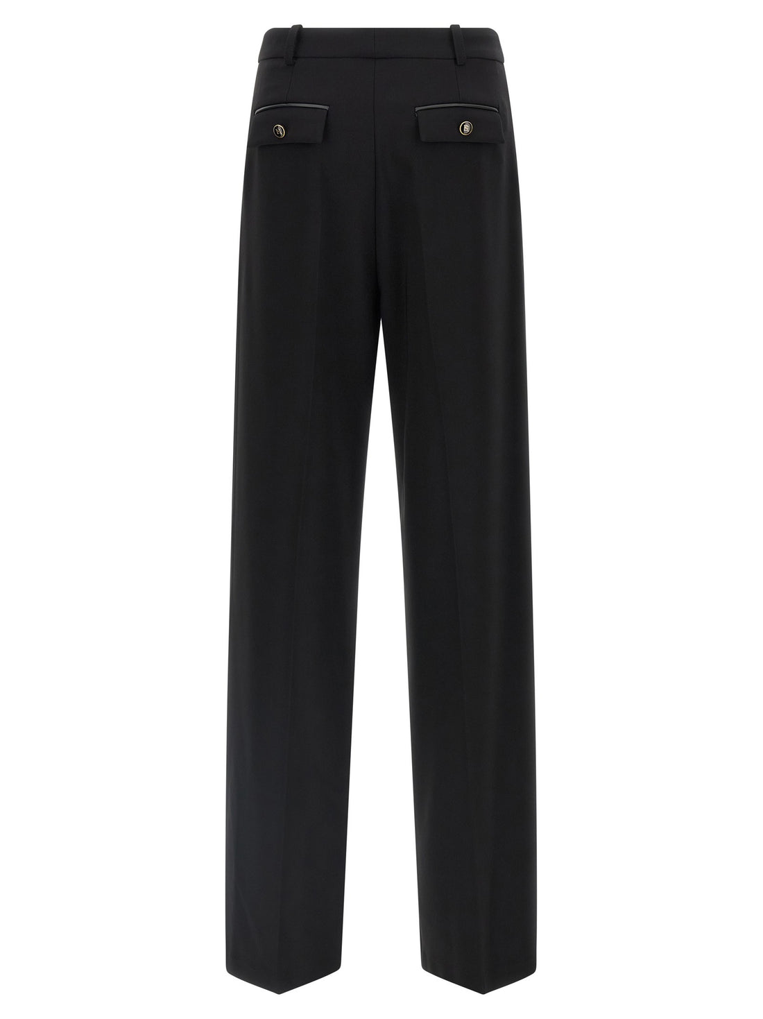 Elisabetta Franchi - Fluid cady pants Black 46 IT