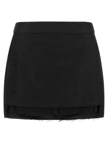 RICK OWENS - 'Fog Cutoff' skirt Black