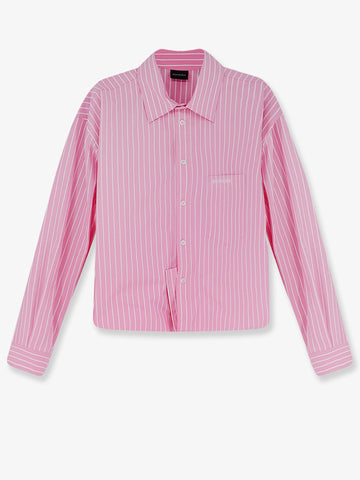 Balenciaga Folded striped cotton shirt