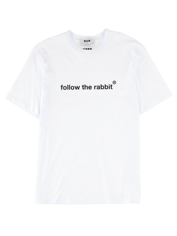 msgm - "FOLLOW THE RABBIT" T-SHIRT follow-the-rabbit-t-shirt_e3758814-a504-41e6-ba2d-138e6f062566