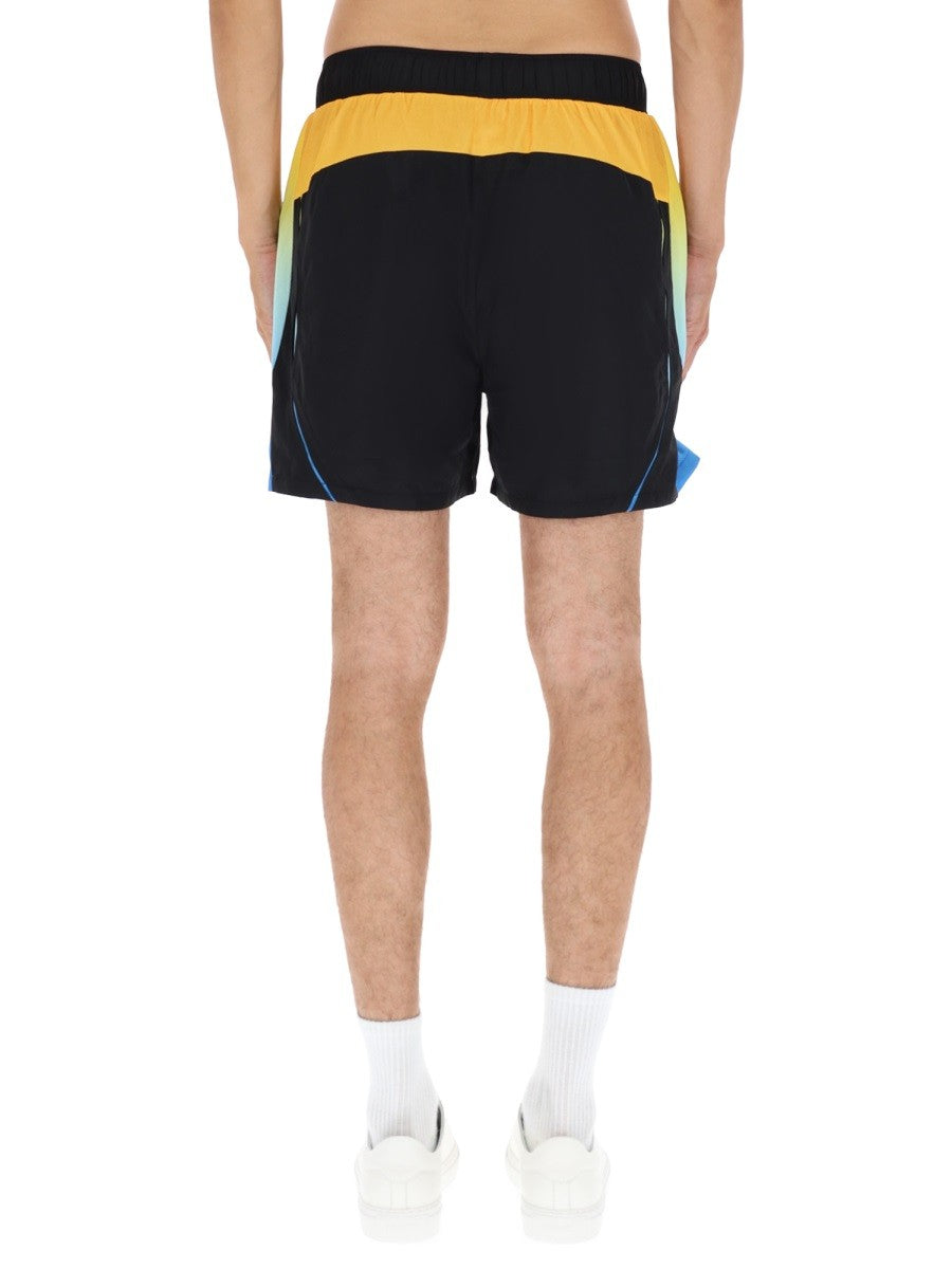 CASABLANCA CASABLANCA - "FOOTBALL WINDBREAKER" SHORTS