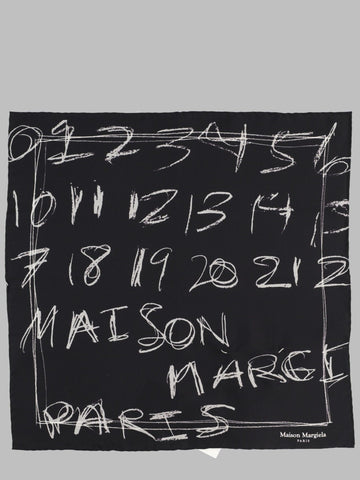 Maison Margiela - FOULARD IN SETA STAMPATA