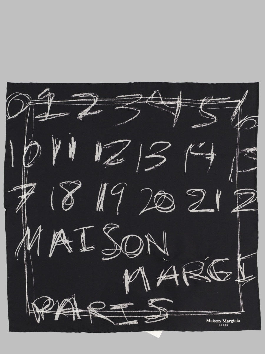 Maison Margiela - FOULARD IN SETA STAMPATA