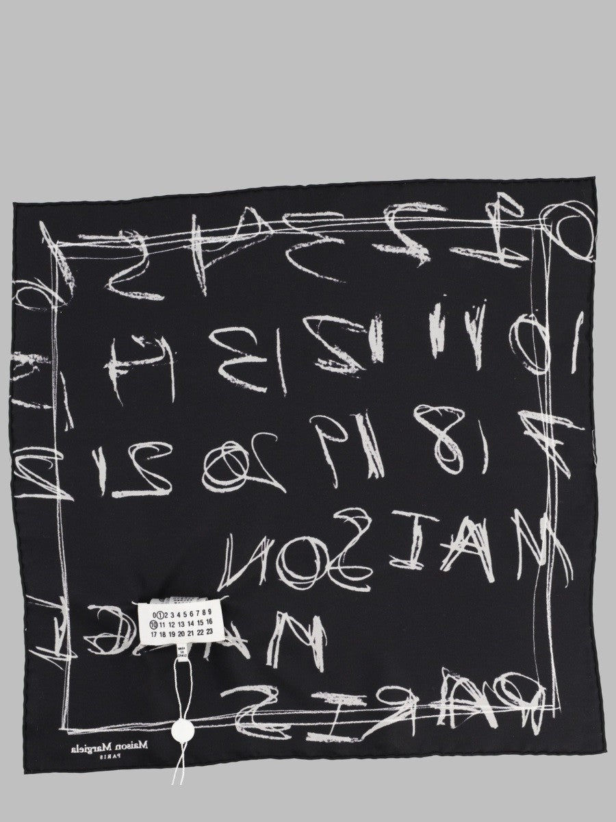 Maison Margiela - FOULARD IN SETA STAMPATA
